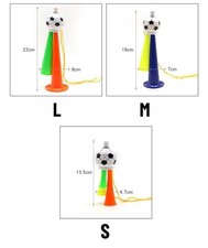 3X Kids Football Vuvuzela Horn