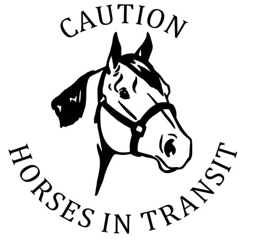Horsebox horse trailer decal - trailer,