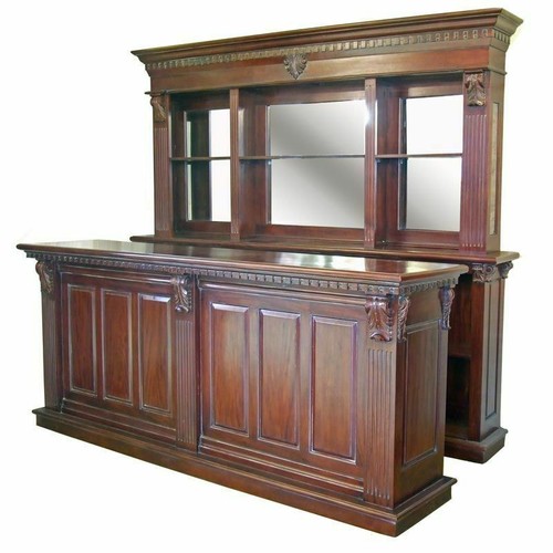 Mahogany pub counter - 2.6m,