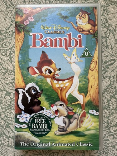 Bambi vhs disney classic - vhs,