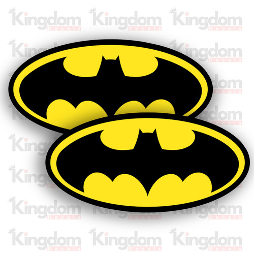 Batman stickers 120mm wide - x,