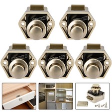 5x Cabinet Push Button Latch