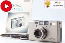 Double Teeth!! [ MINT w/Filter ] Contax T3 Titan Silver 35mm Film Camera Japan