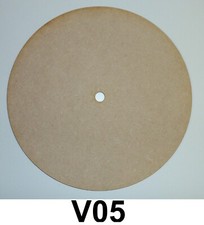 5 X WOODEN CLOCK FACE 250MM