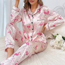 Womens Ladies Satin Nightwear