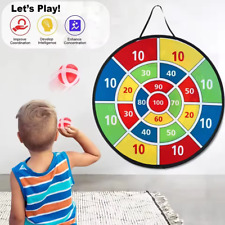 66CM Large Dart Board Game Set for Kids with 12 Sticky Balls Indoor Outdoor Toys