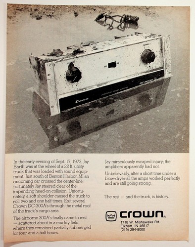 Vintage crown 300a power - vintage, dc-300a