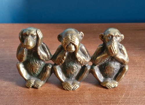 Small brass sculpture three - small,