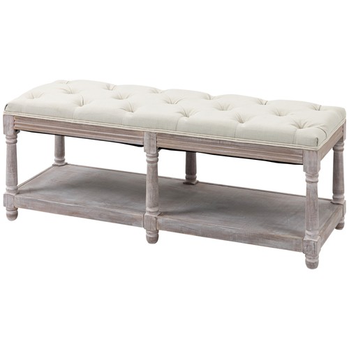 Homcom tier bed end bench - 2-tier,