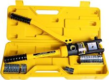 16 Ton 15 Dies 4mm-300mm² Hydraulic Crimper Battery Wire Cable Lug Crimping Tool