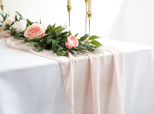 Chiffon large table runner - table,