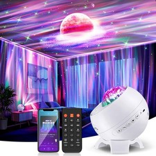 Galaxy Star Projector Moon Light Bluetooth Remote Aurora Night Light