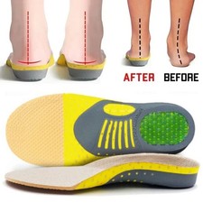 Orthopedic Insoles Orthotics Flat Foot Health Sole Pad For Shoes Insert Arch Sup