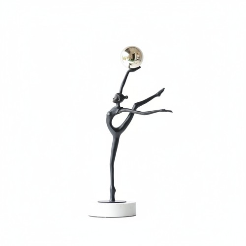 Dancer statue with sphere - dancer,