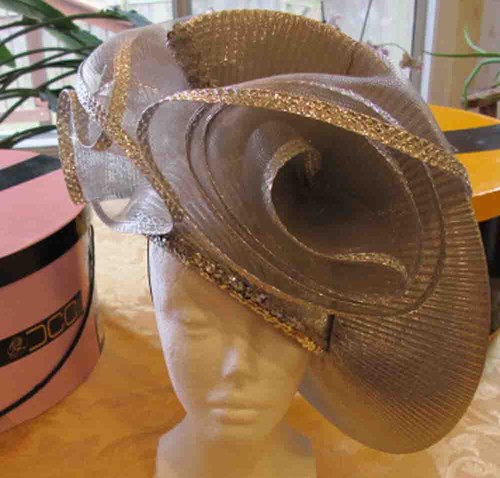 Women church hat new - church, new~silver