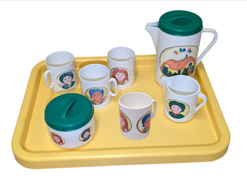 Vintage tots toy tea set - vintage,