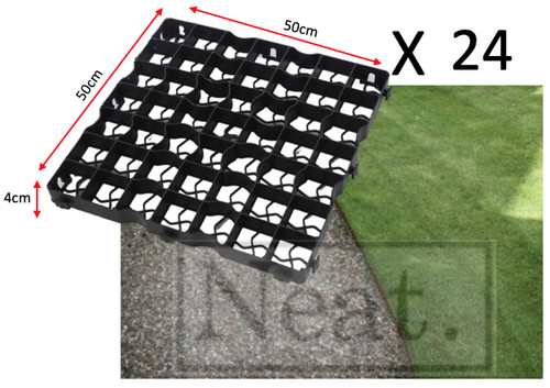 Gravel grass grid - gravel/grass,