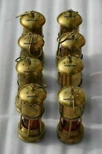 Set of 4 Brass Minor Oil Lamp Antique Nautical Ship Lantern Maritime Boat lamp