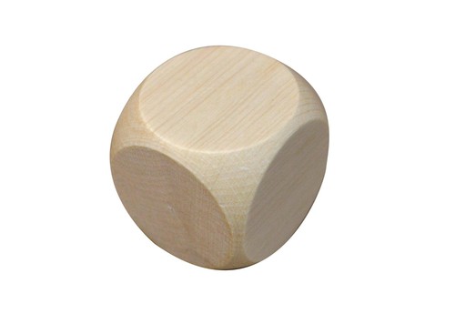 Wooden plain dice dices - wooden,