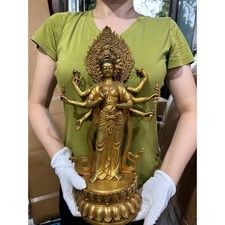 16"Tibet Buddhism bronze Gilt