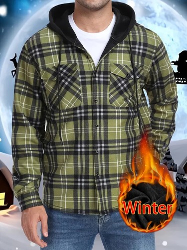 Mens hooded lumberjack - hooded, plaid