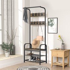 Freestanding Wooden Metal Coat
