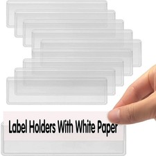 20 Pcs Clear Label Holders