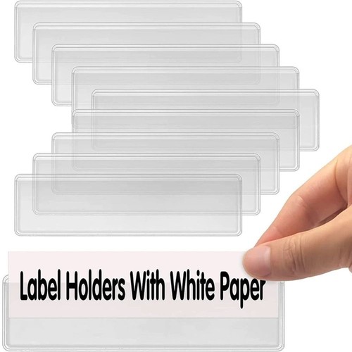Pcs clear label holders - 20,