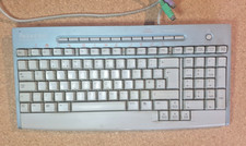 RARE Retro Vintage Packard Bell Grey/Blue Computer QWERTY Keyboard Model 9203