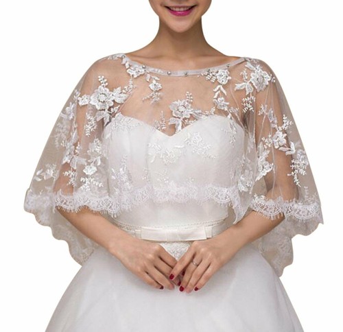 Bridal wedding cape lace - uk,