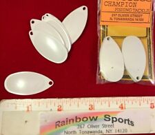  FRENCH Style SPINNER BLADES  Painted WHITE (approx 1 5/8" long) 20pk.