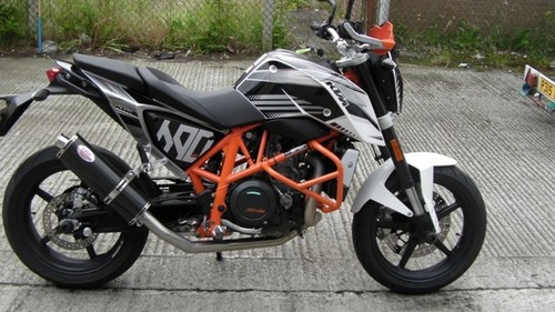 Ktm 690 duke 2012 - black, oval