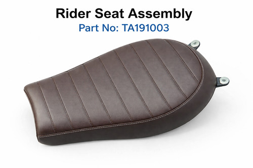 Rider seat assembly for - rider,