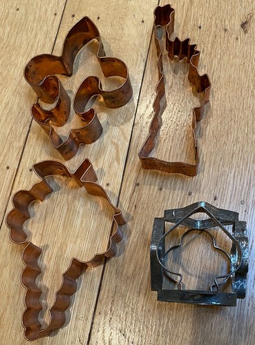 Large copper cookie cutters - large,