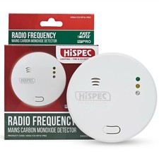 HiSpec Radio Frequency Fast Fix Mains Carbon Monoxide Alarm HSSA/CO/RF10-PRO
