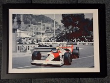 Ayrton Senna Monaco Framed