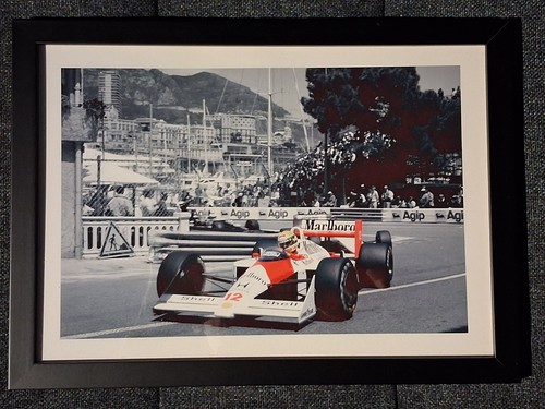 Ayrton senna monaco framed - senna,