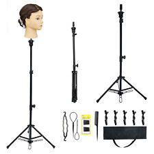 100% Real Hair Training Head Salon Styling Hairdressing Mannequin Doll Clamp UK