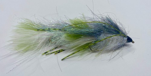 Sparkle minnow white olive - sparkle, white/olive