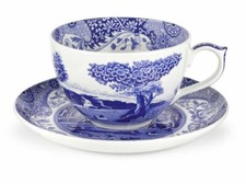 Spode Blue Italian Jumbo Cup & Saucer