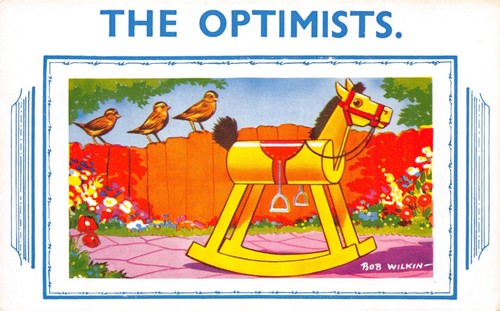 Old comic postcard bob - h,