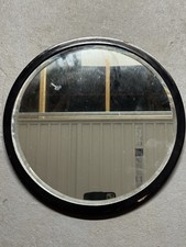 Bevelled mirror with painted