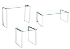 Glass Table Coffee Console