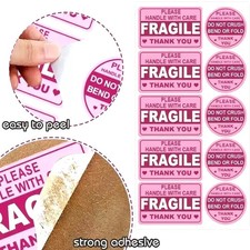 Fragile Labels Pink Handle