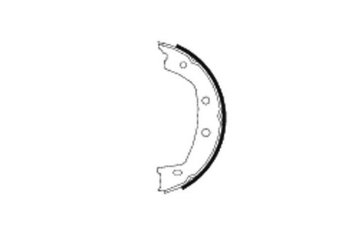 Brake shoe set - shoe, parking