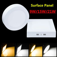 Dimmable 9W 15W 21W Surface Mounted LED Ceiling Downlight Panel Light Fixture HR