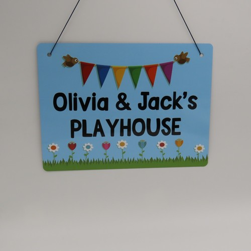 Personalised playhouse plaque - playhouse,
