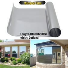 One Way Mirror Window Reflective Film Home Privacy Solar Tint Foil Glass Sticker
