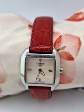 TISSOT 1853 L750/850 RED LEATHER STRAP LADIES WATCH - 