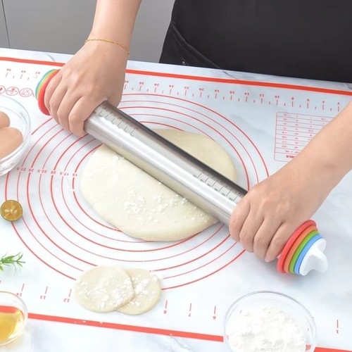Stainless steel rolling pin - stainless,